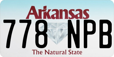 AR license plate 778NPB