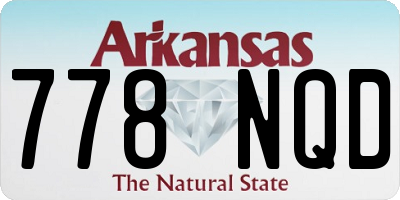 AR license plate 778NQD