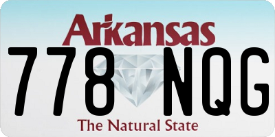 AR license plate 778NQG