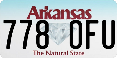 AR license plate 778OFU