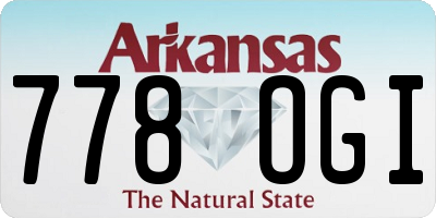 AR license plate 778OGI