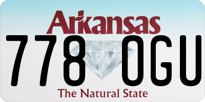 AR license plate 778OGU