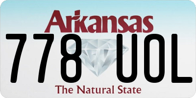 AR license plate 778UOL