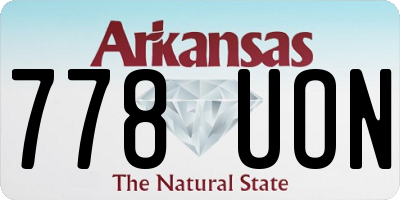 AR license plate 778UON