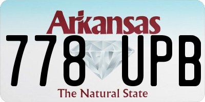 AR license plate 778UPB
