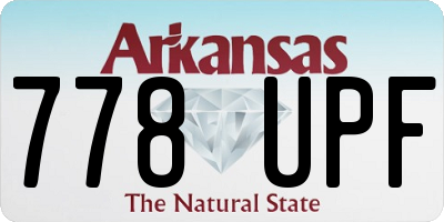AR license plate 778UPF