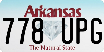 AR license plate 778UPG