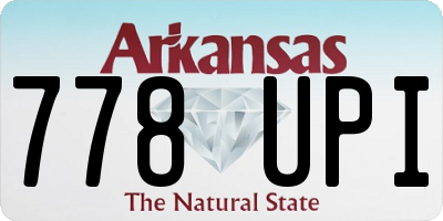 AR license plate 778UPI
