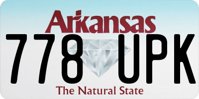 AR license plate 778UPK