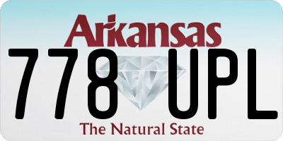AR license plate 778UPL