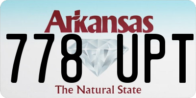 AR license plate 778UPT