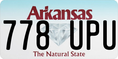 AR license plate 778UPU