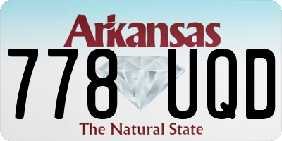 AR license plate 778UQD