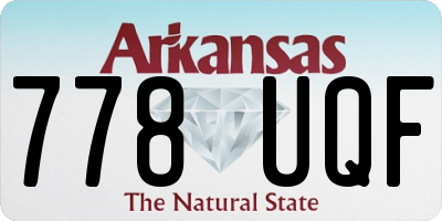 AR license plate 778UQF