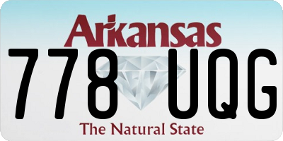 AR license plate 778UQG