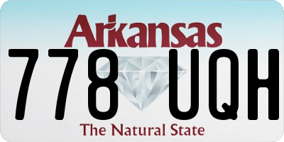 AR license plate 778UQH