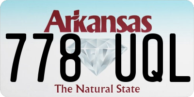 AR license plate 778UQL