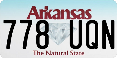 AR license plate 778UQN
