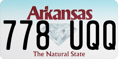 AR license plate 778UQQ
