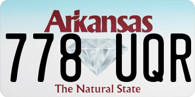 AR license plate 778UQR
