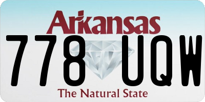 AR license plate 778UQW
