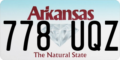 AR license plate 778UQZ