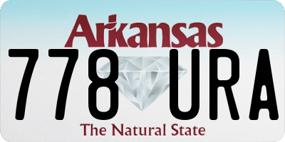 AR license plate 778URA