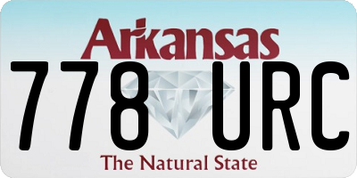 AR license plate 778URC