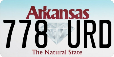 AR license plate 778URD