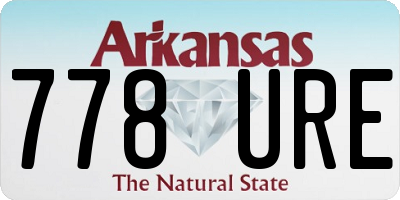AR license plate 778URE
