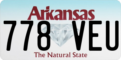 AR license plate 778VEU