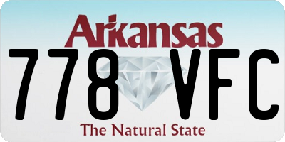 AR license plate 778VFC
