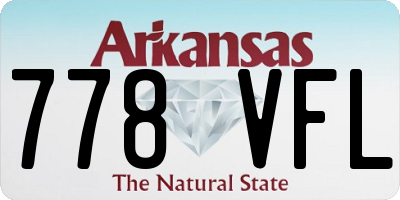 AR license plate 778VFL