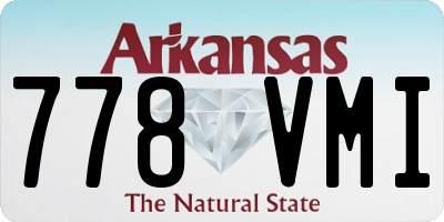 AR license plate 778VMI