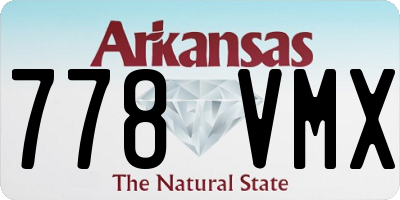 AR license plate 778VMX