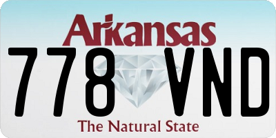 AR license plate 778VND