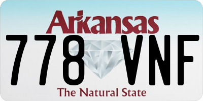 AR license plate 778VNF
