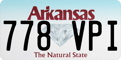 AR license plate 778VPI