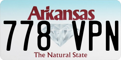 AR license plate 778VPN