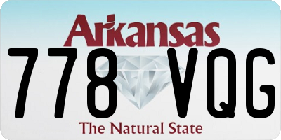 AR license plate 778VQG