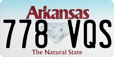 AR license plate 778VQS