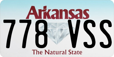 AR license plate 778VSS