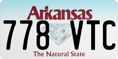 AR license plate 778VTC