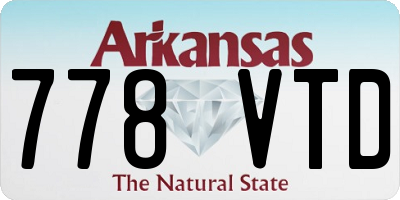 AR license plate 778VTD