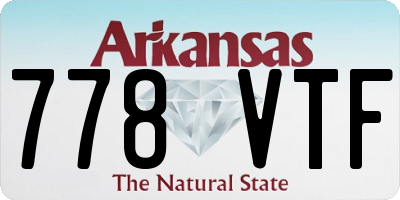 AR license plate 778VTF