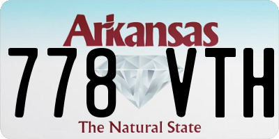 AR license plate 778VTH