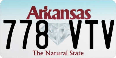 AR license plate 778VTV