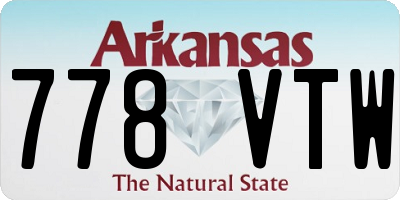 AR license plate 778VTW