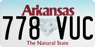 AR license plate 778VUC