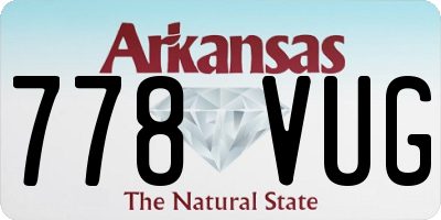 AR license plate 778VUG